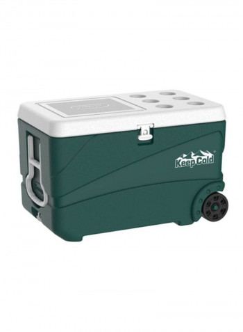 Keep Cold Plastic Deluxe Icebox Green 84L