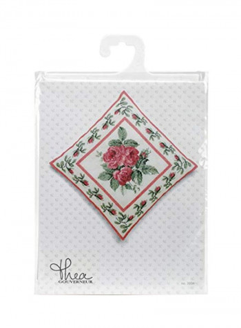 Counted Cross Stitch Kit Pink/Green/Black