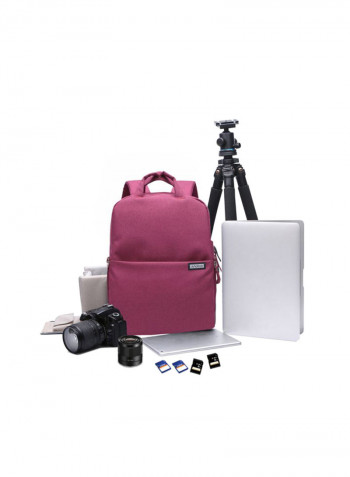 Camera Photography Equipment Bag Burgundy