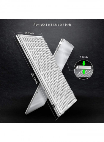 LED Plant Grow Light For Indoor Plants With External Switch Timer Silver