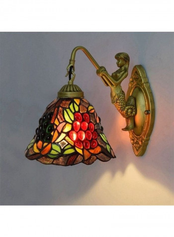 Grape Stained Glass Wall Lamp Multicolour