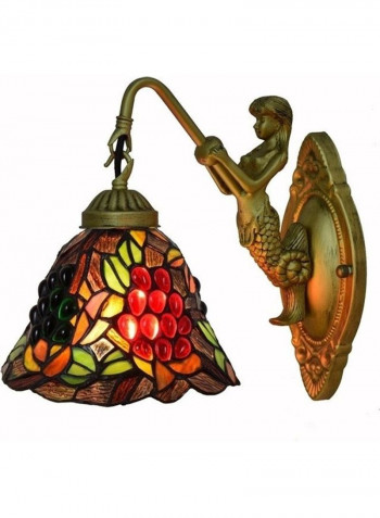 Grape Stained Glass Wall Lamp Multicolour