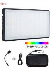 LituFoto Mini Pocket RGB LED Video Light Panel Black