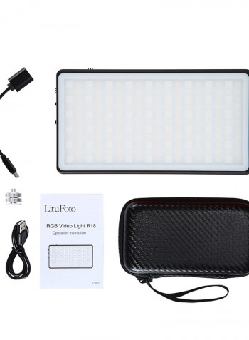 LituFoto Mini Pocket RGB LED Video Light Panel Black