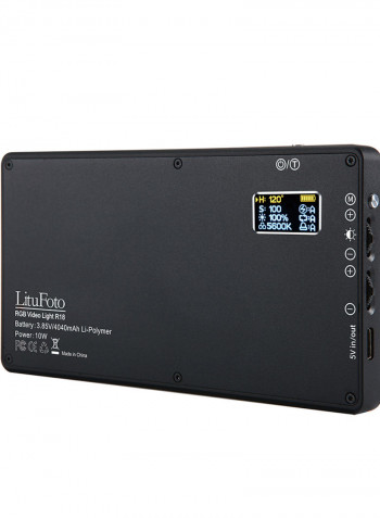 LituFoto Mini Pocket RGB LED Video Light Panel Black