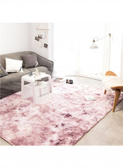 1-Piece Mat Color Block Soft Yoga Bedroom Living Room Home Line Pink S