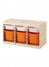 Storage Combination With Boxes Beige/Orange 94x44x52centimeter reviews Storage Combination With Boxes Beige/Orange 94x44x52centimeter
