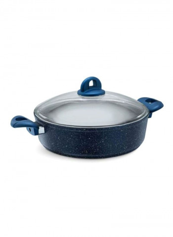 9-Piece Granitec Cookware Set Blue/Clear
