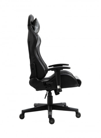 PU Leather Gaming Chair With Lumbar Support Black/Grey