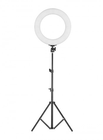 Portable Photography Ring Light With Tripod Stand Black/White