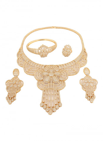 5 Piece Floral Necklace Set