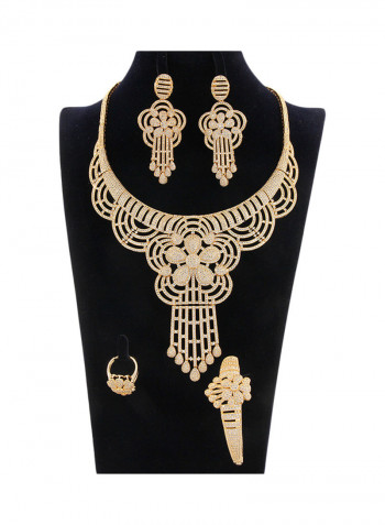 5 Piece Floral Necklace Set