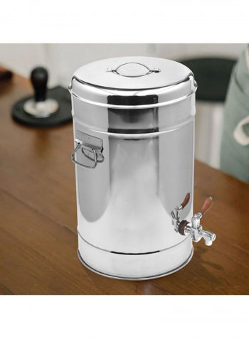 Stainless Steel Compact Tea Urns Silver 33.5x33.5x51cm