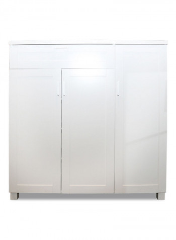 Kowel 3 Door Shoe Cabinet White