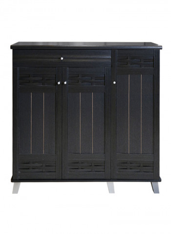 Rebo Multistorage Drawer Cabinet Black 114x119x39centimeter