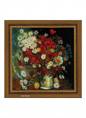 Still Life With Meadow Flowers And Roses Counted Cross Stitch Kit Red/White/Green reviews Still Life With Meadow Flowers And Roses Counted Cross Stitch Kit Red/White/Green