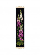 Foxgloves Counted Cross Stitch Kit Purple/White/Green