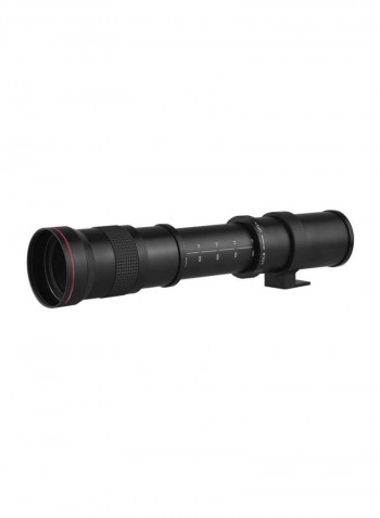 420-800mm F/8.3 Super Telephoto Lens For Nikon D800/D850/D7200 Black/Clear