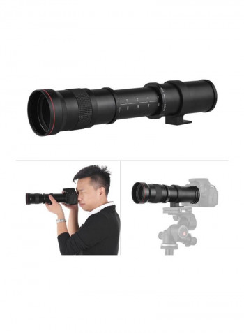 420-800mm F/8.3 Super Telephoto Lens For Nikon D800/D850/D7200 Black/Clear