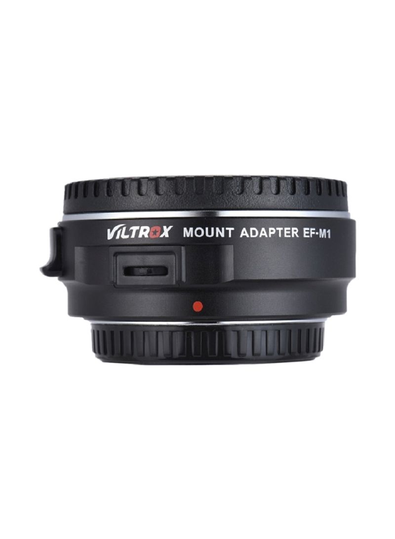 EF-M1 Auto Focus Lens For Canon EF/EF-S To M4/3/Panasonic GH5/4/3 Olympus Black