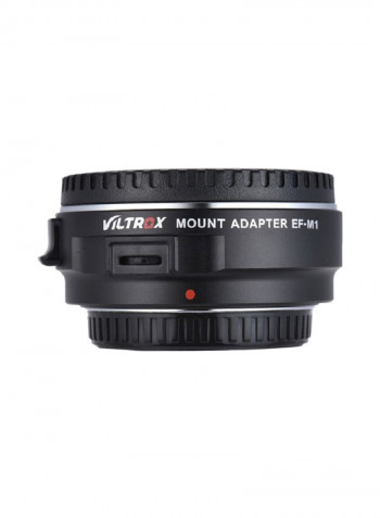 EF-M1 Auto Focus Lens For Canon EF/EF-S To M4/3/Panasonic GH5/4/3 Olympus Black