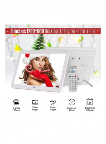 LED Digital Photo Frame White