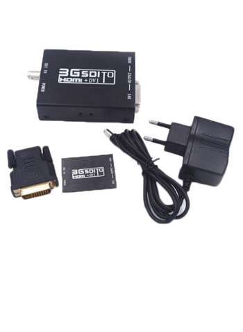 3G SDI To HDMI And DVI Video Converter 11.4centimeter Black