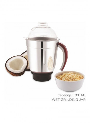 All Time Plus Mixer Grinder with Jars B244-Twin Red Red/White