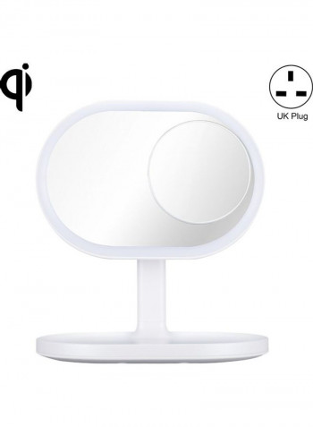Wireless Charging Beauty Mirror Table Lamp Multicolour 25 x 19 x 28centimeter