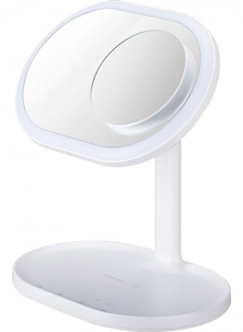 Wireless Charging Beauty Mirror Table Lamp Multicolour 25 x 19 x 28centimeter