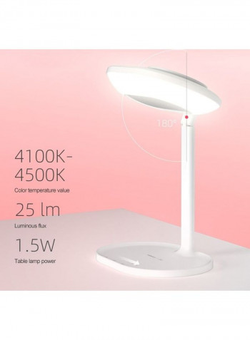 Wireless Charging Beauty Mirror Table Lamp Multicolour 25 x 19 x 28centimeter