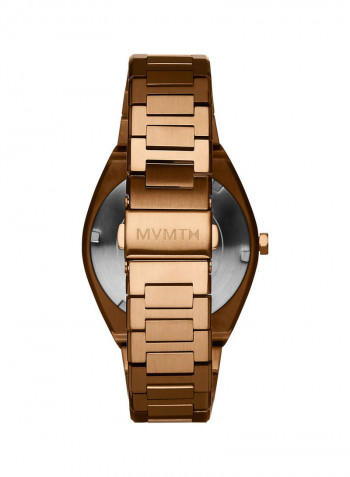 Men's Stainless Steel Analog Wrist Watch D-SH01-BR