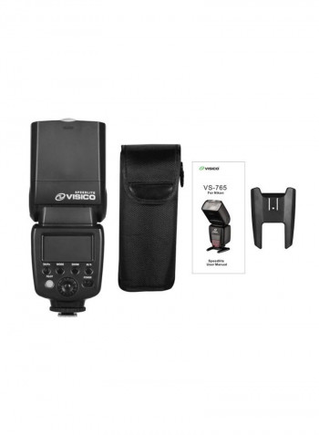 Wireless Trigger Camera Speedlite Flash Light 6.1x7.5x19centimeter Black