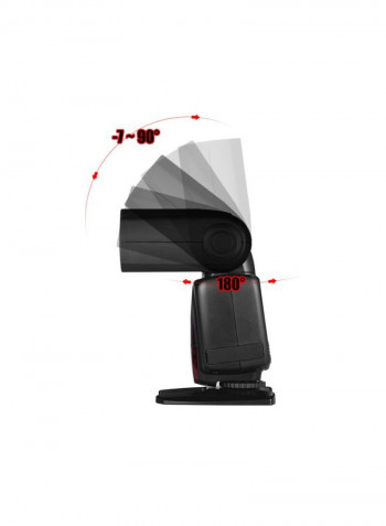 Wireless Trigger Camera Speedlite Flash Light 6.1x7.5x19centimeter Black