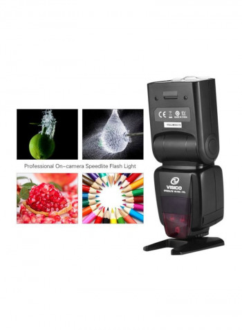 Wireless Trigger Camera Speedlite Flash Light 6.1x7.5x19centimeter Black