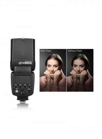 Wireless Trigger Camera Speedlite Flash Light 6.1x7.5x19centimeter Black