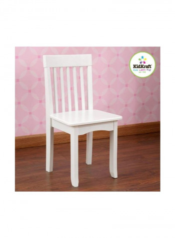 Wooden Desk Chair White