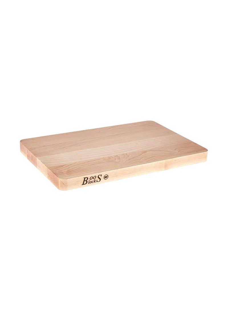 Chop-N-Slice Maple Wood Cutting Board Beige 20x15x1.25inch