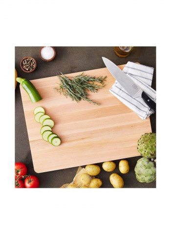 Chop-N-Slice Maple Wood Cutting Board Beige 20x15x1.25inch