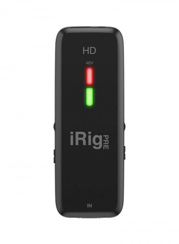 iRig Pre HD - Audio Interface with Mic Pre IP-IRIG-PREHD-IN Black