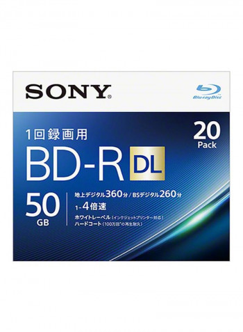 4-Piece BD-R DL Discs Set 10BNR2VJPS4