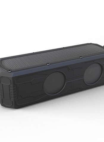 ES-T62 Solar Outdoor Waterproof Portable Bluetooth Speaker Black