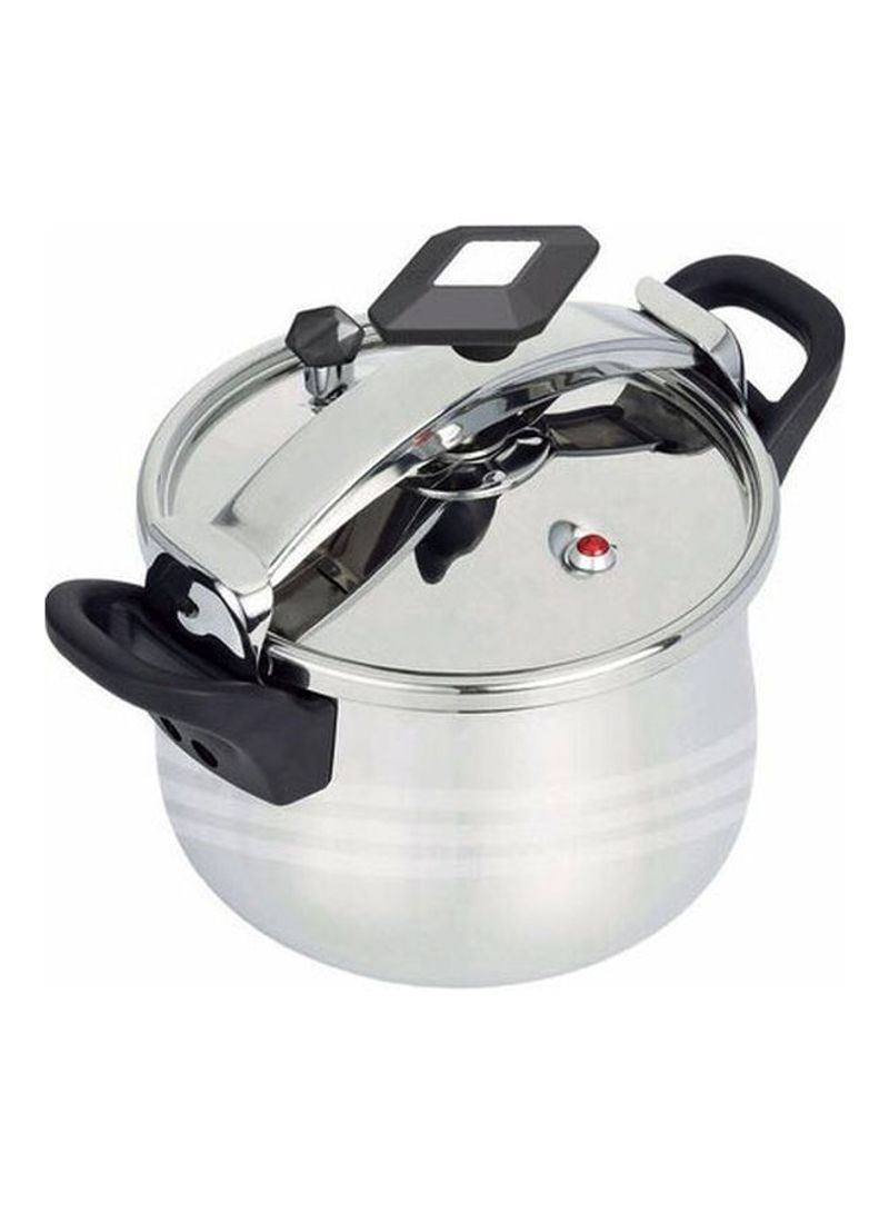 Stainless Steel Pressure Cooker Silver/Black 38L