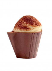 24-Piece Half-Shell Molds Brown 32x24x19millimeter