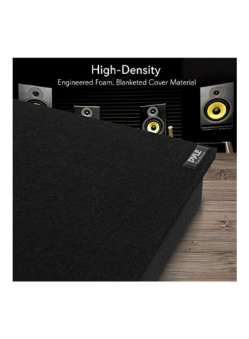 Acoustic Noise Isolation Platform Speaker Pad Black