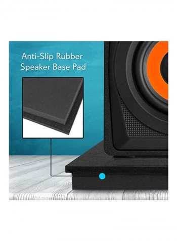 Acoustic Noise Isolation Platform Speaker Pad Black