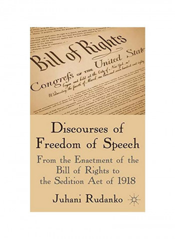 Discourses Of Freedom Of Speech Hardcover