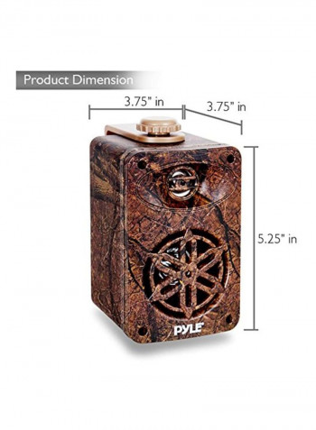 Waterproof Outdoor Speaker System PLMR24DK Brown/Black