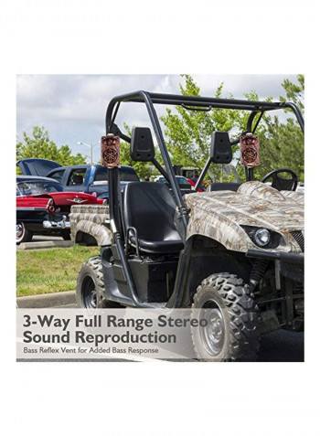 Waterproof Outdoor Speaker System PLMR24DK Brown/Black