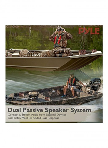 Waterproof Outdoor Speaker System PLMR24DK Brown/Black